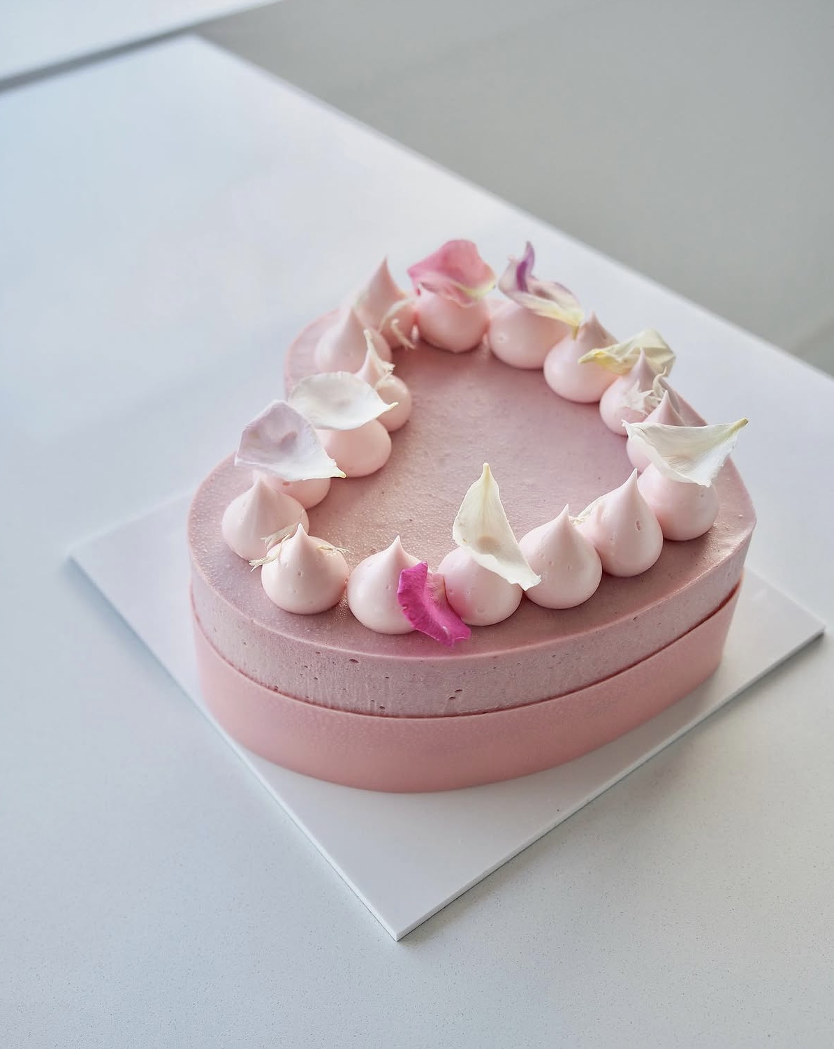 Mothers Day Lemon Raspberry Mousse Cake