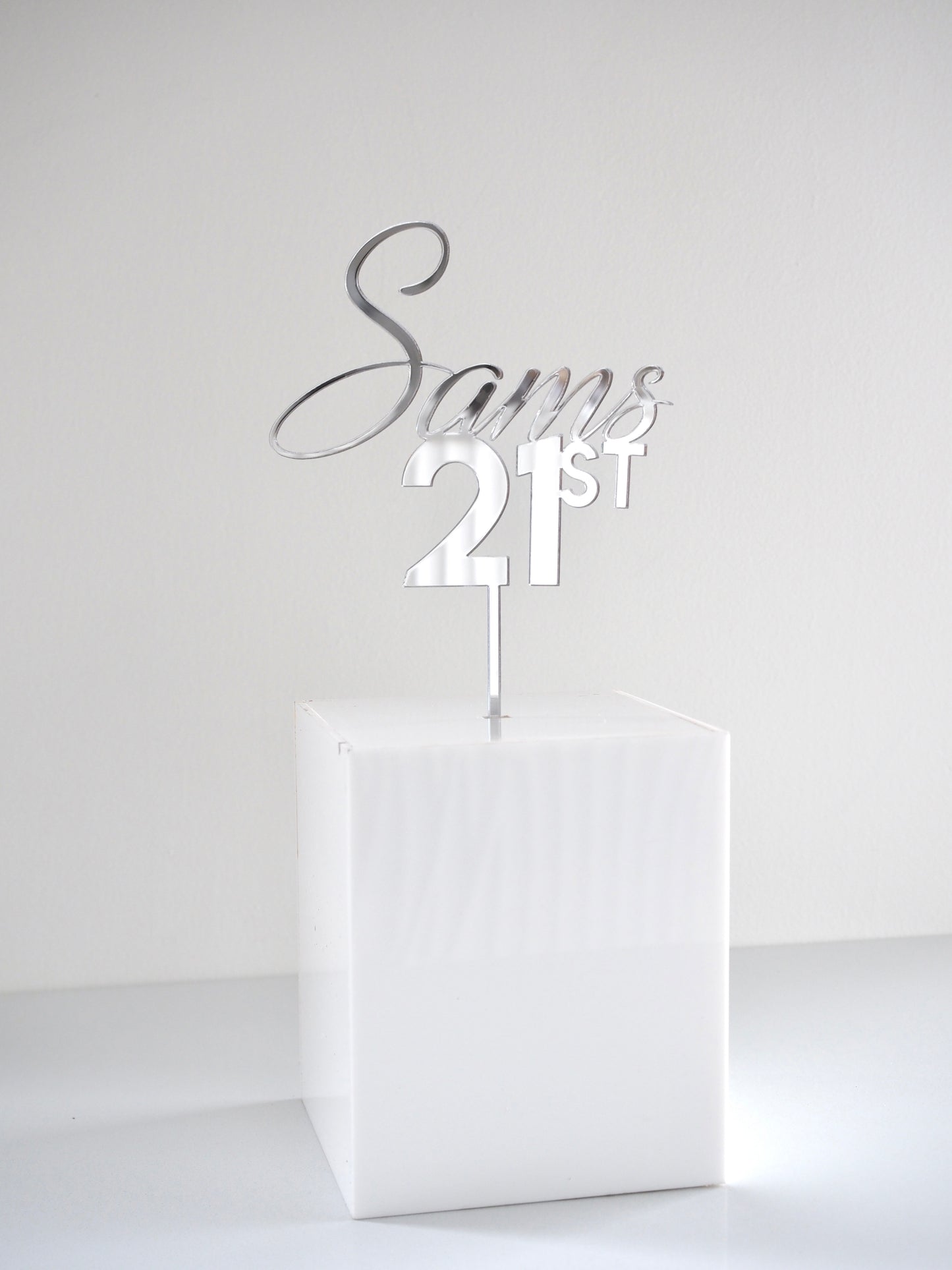 Name & Age Mixed Font Cake Topper