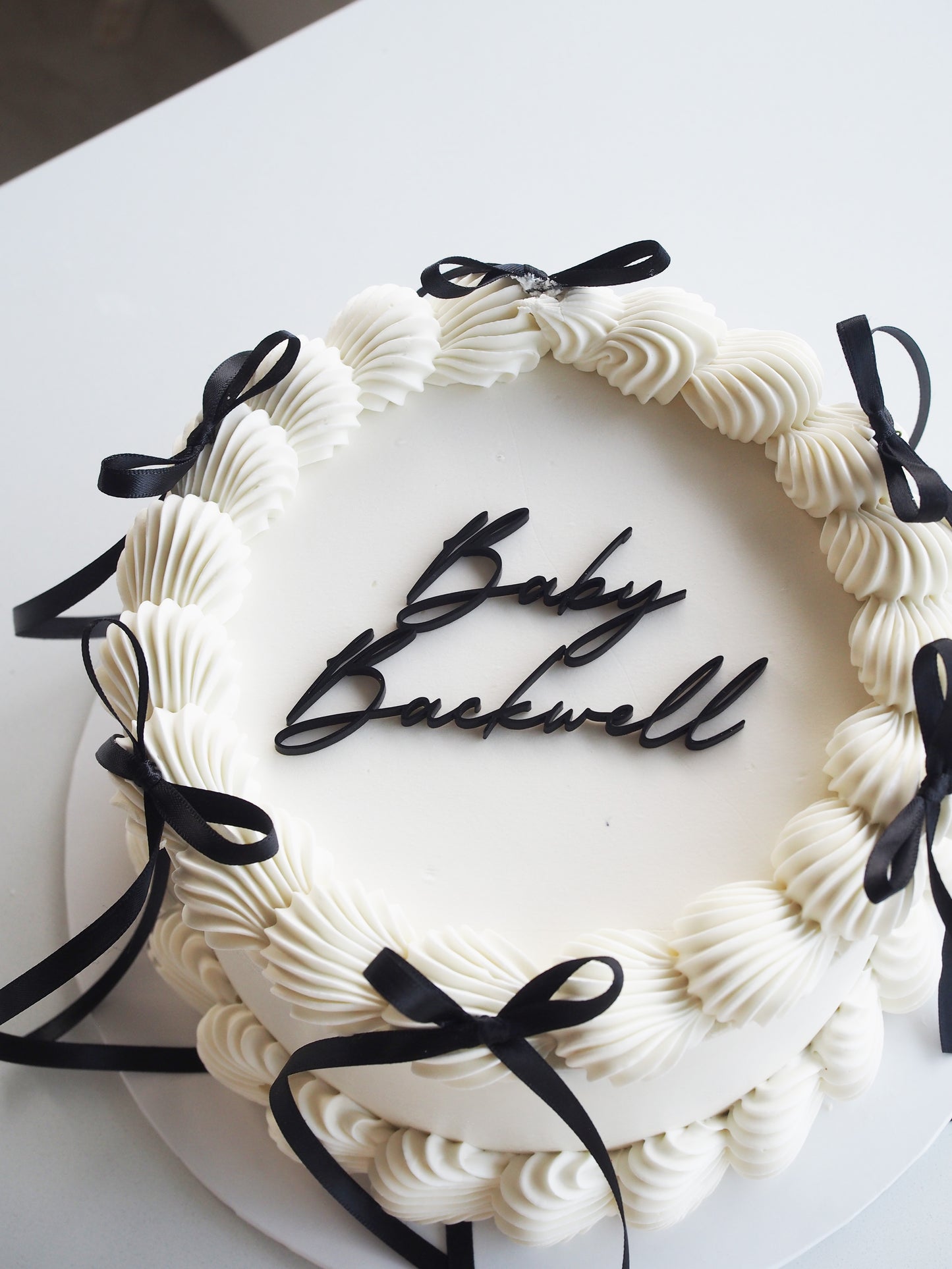 Gender Reveal Retro Cake