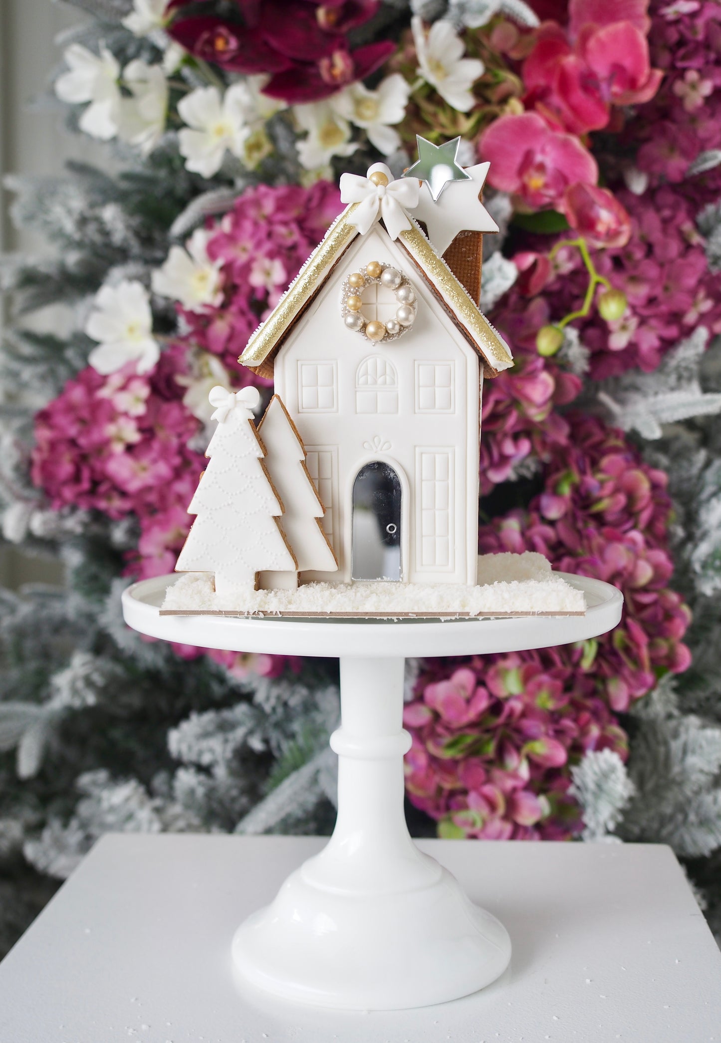 Gold & Silver Gingerbread House