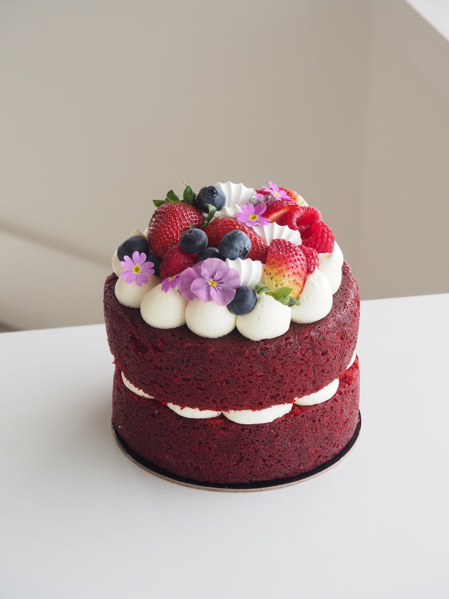 Red Velvet Raspberry Cake