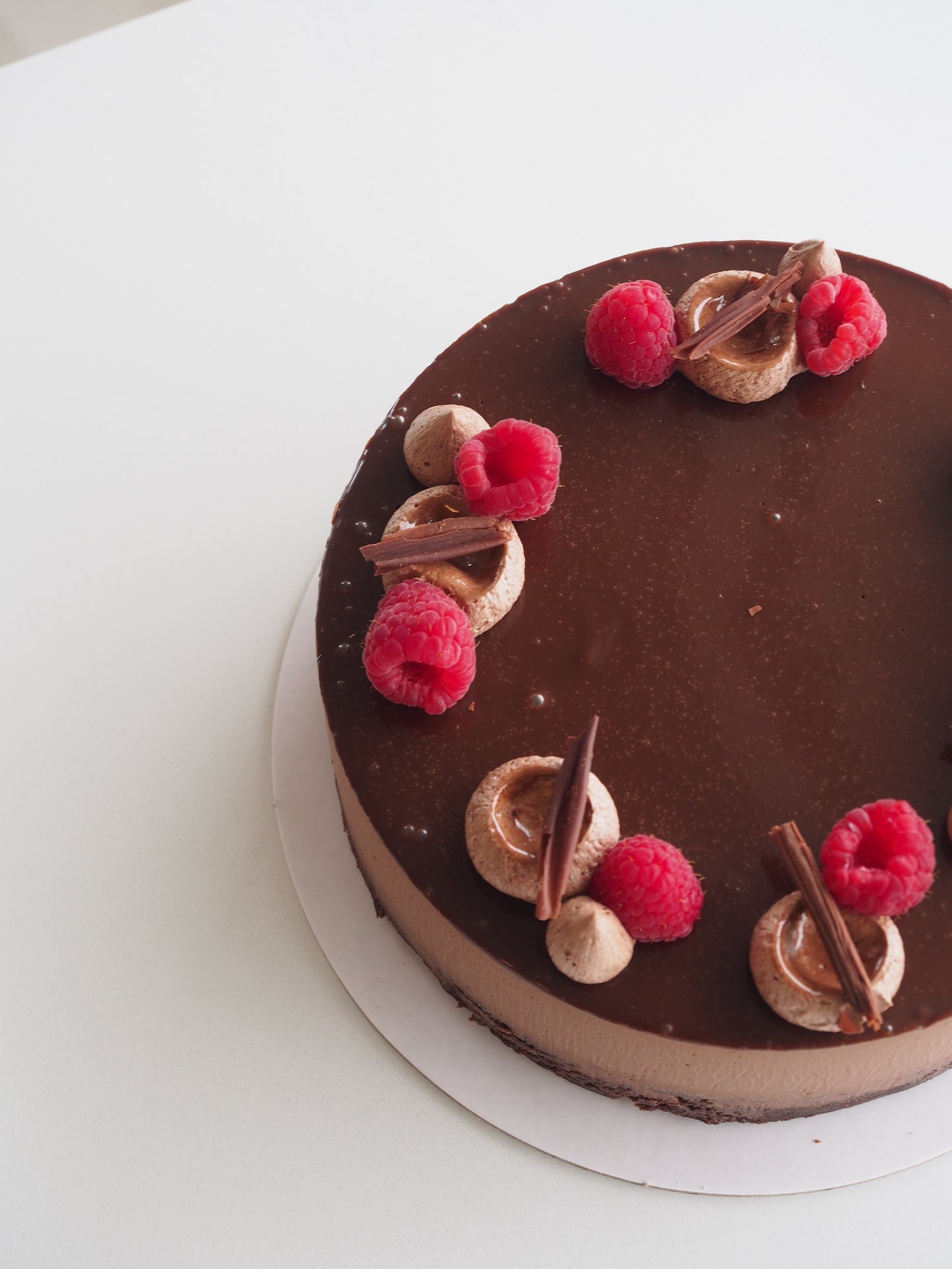 Raspberry Chocolate Mousse Cake