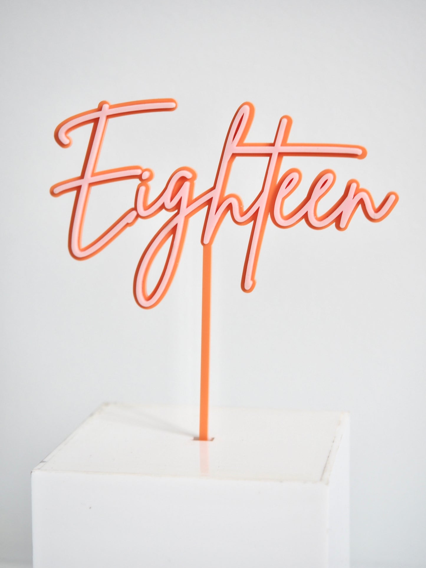 Double layer cake topper - Age