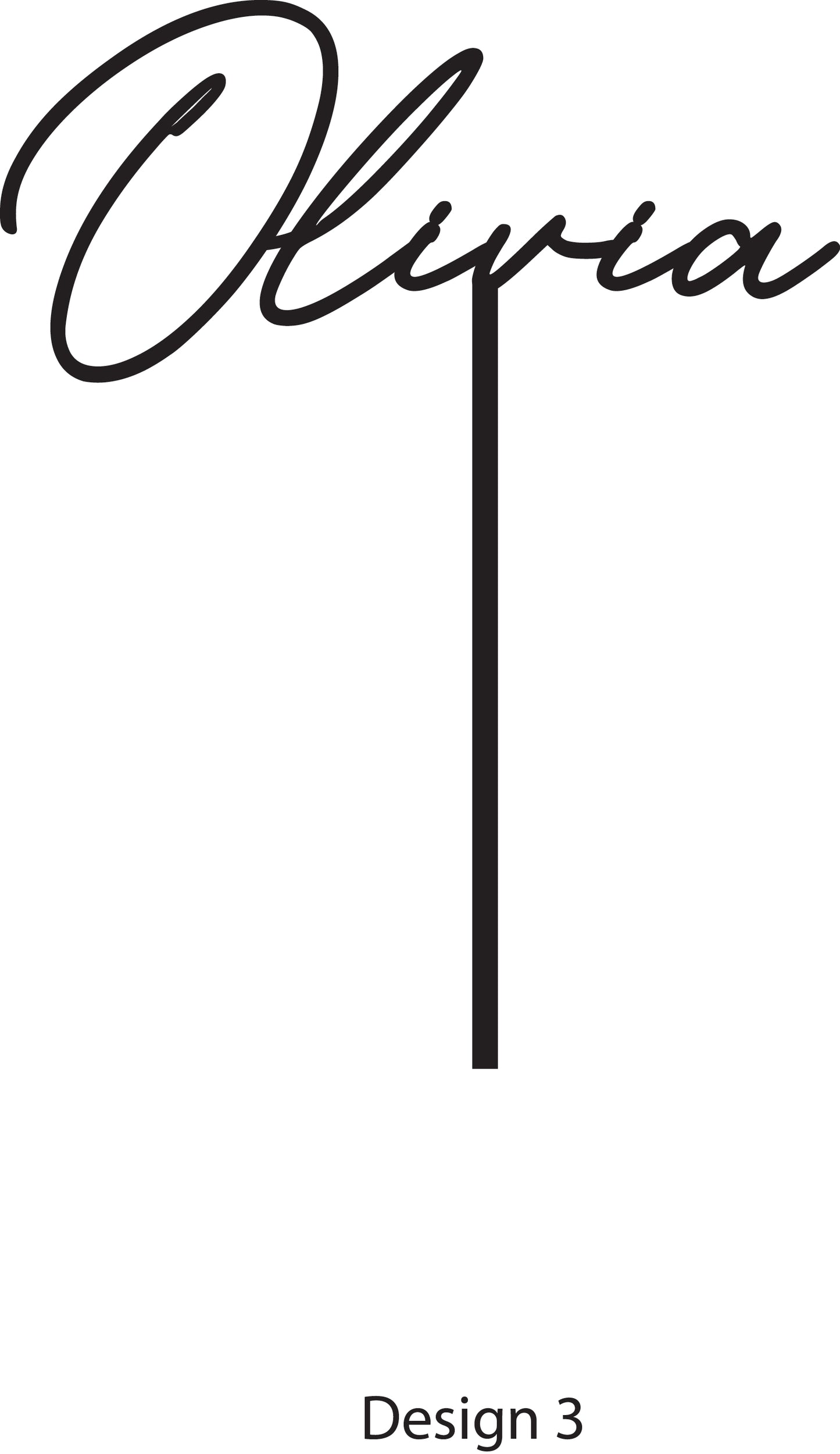 Name Cake Topper