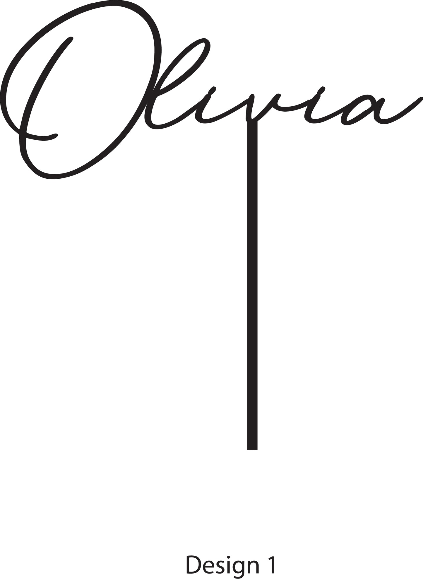 Name Cake Topper