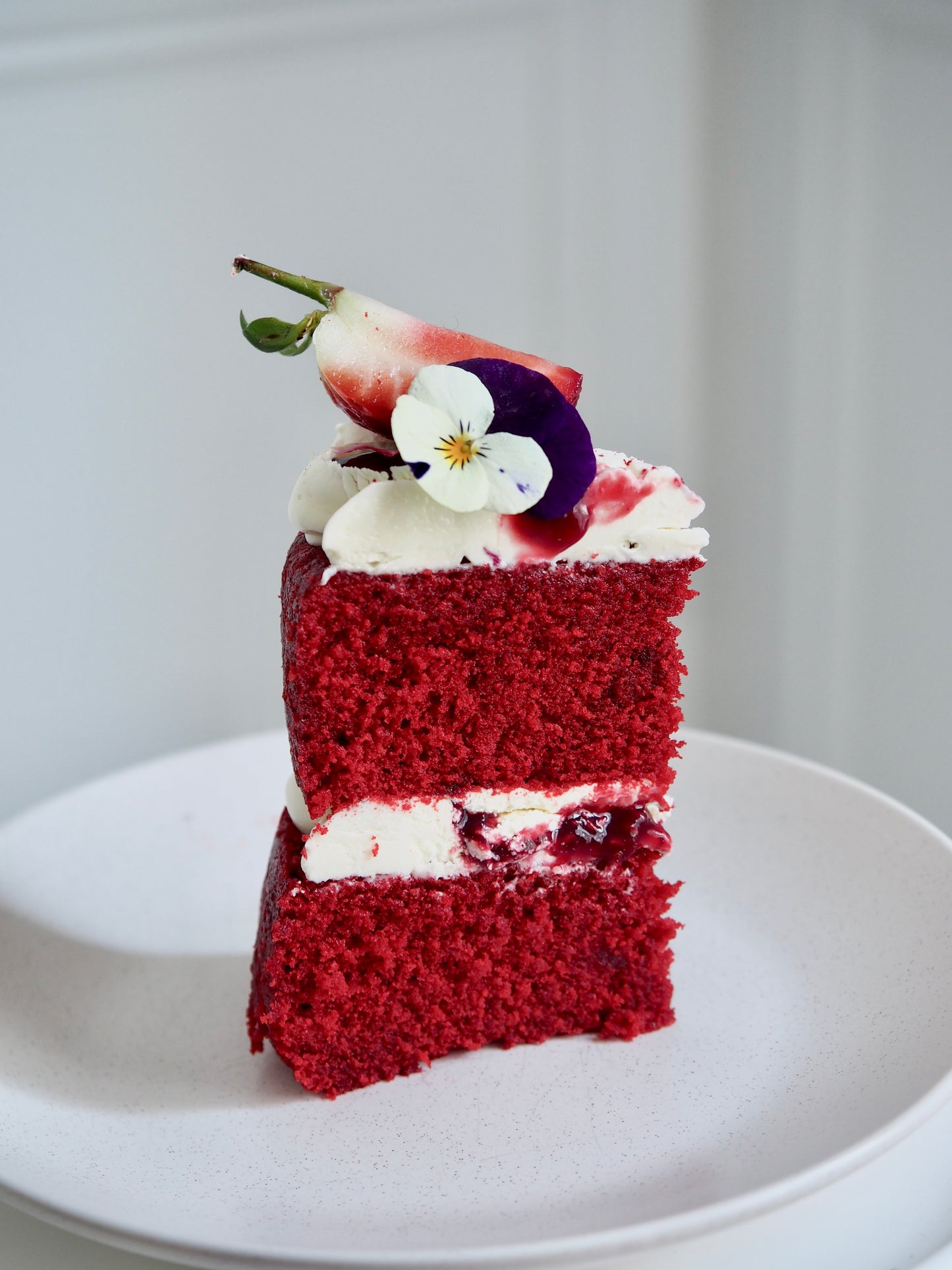 Red Velvet Raspberry Cake
