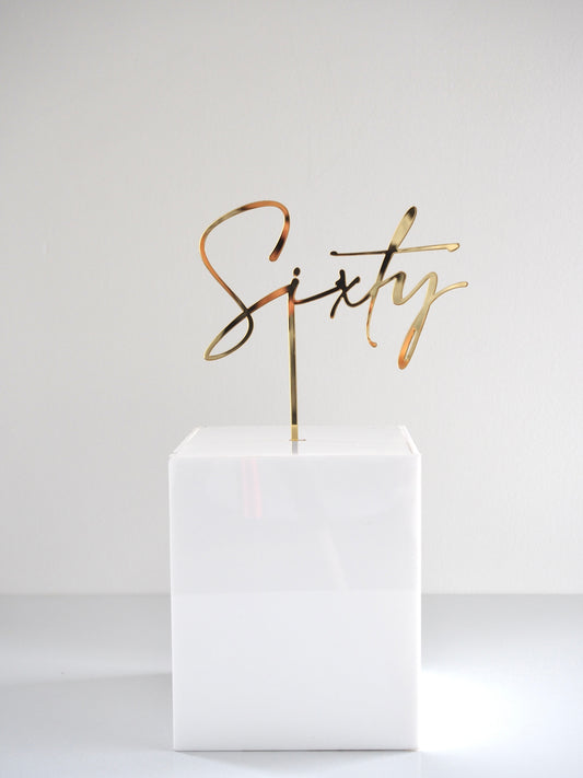Age Cake Topper