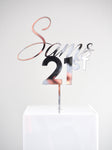 Name & Age Mixed Font Cake Topper