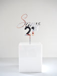 Name & Age Mixed Font Cake Topper