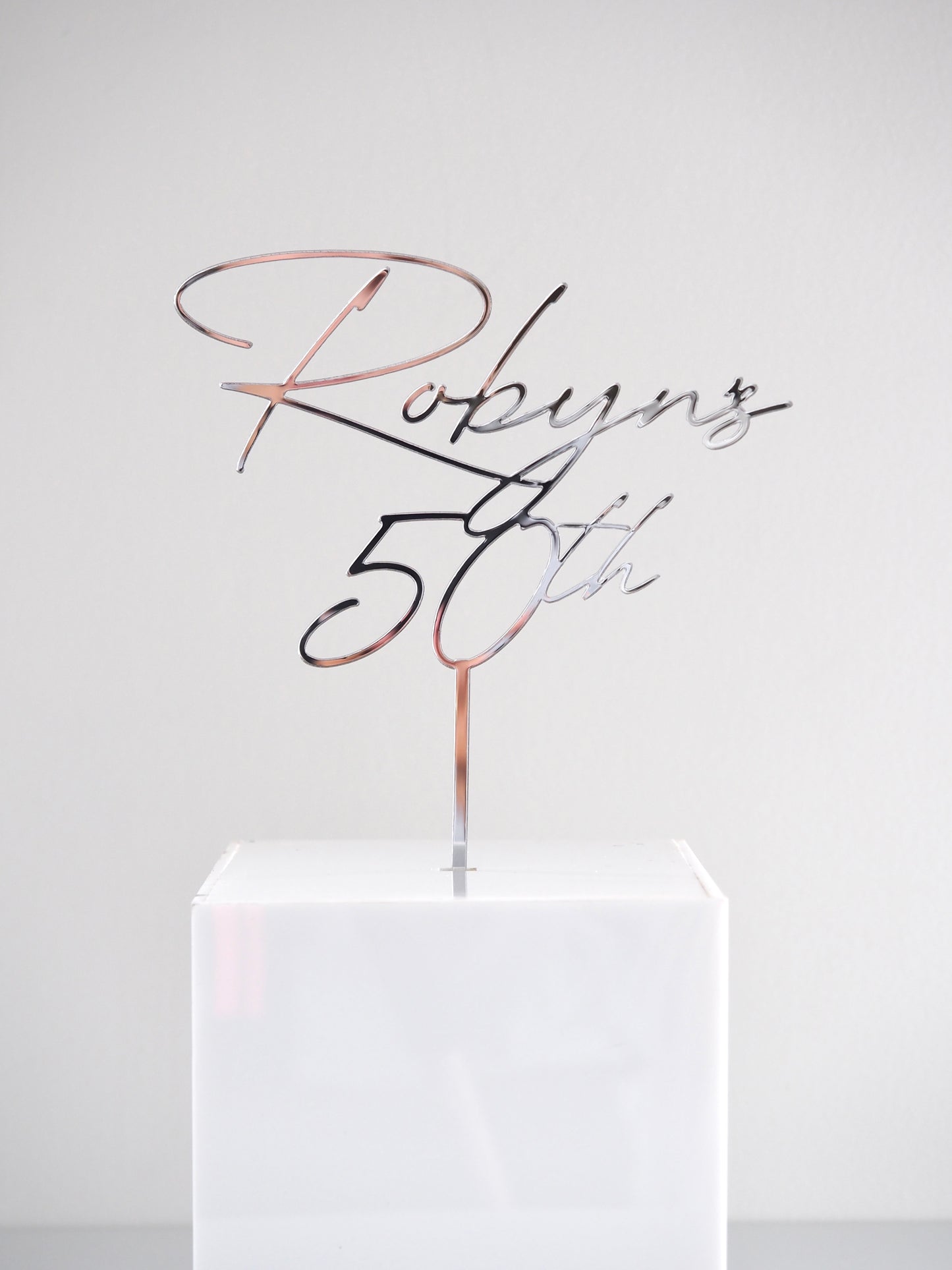 Name & Age Cake Topper