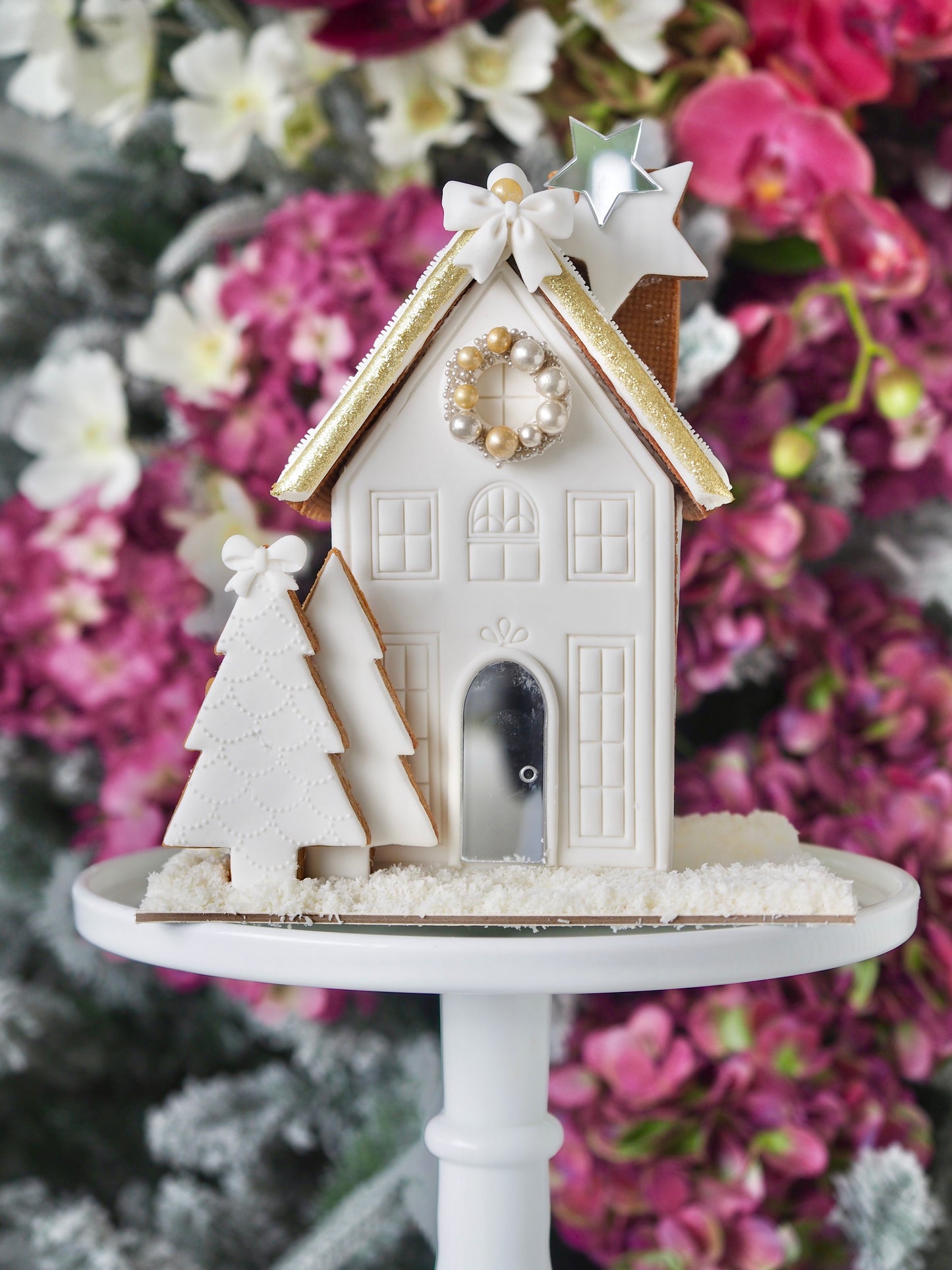 Gold & Silver Gingerbread House