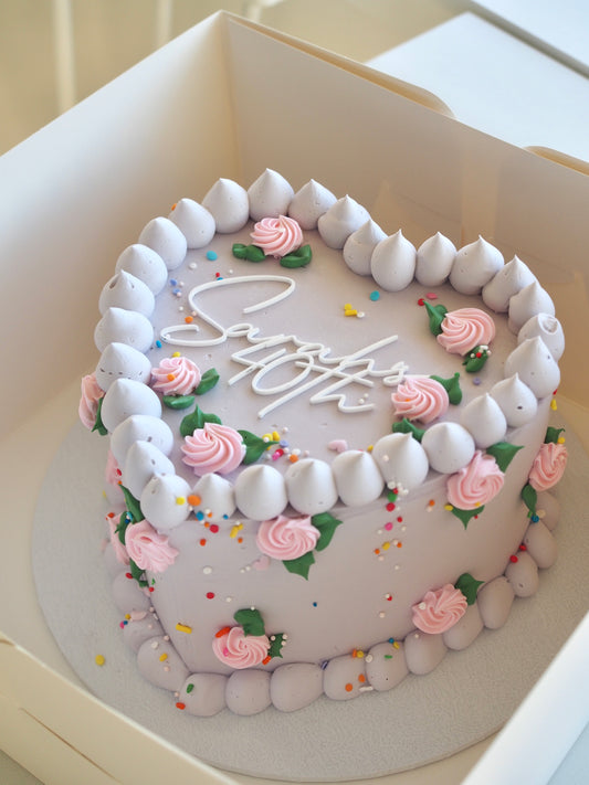 Retro Heart Cake