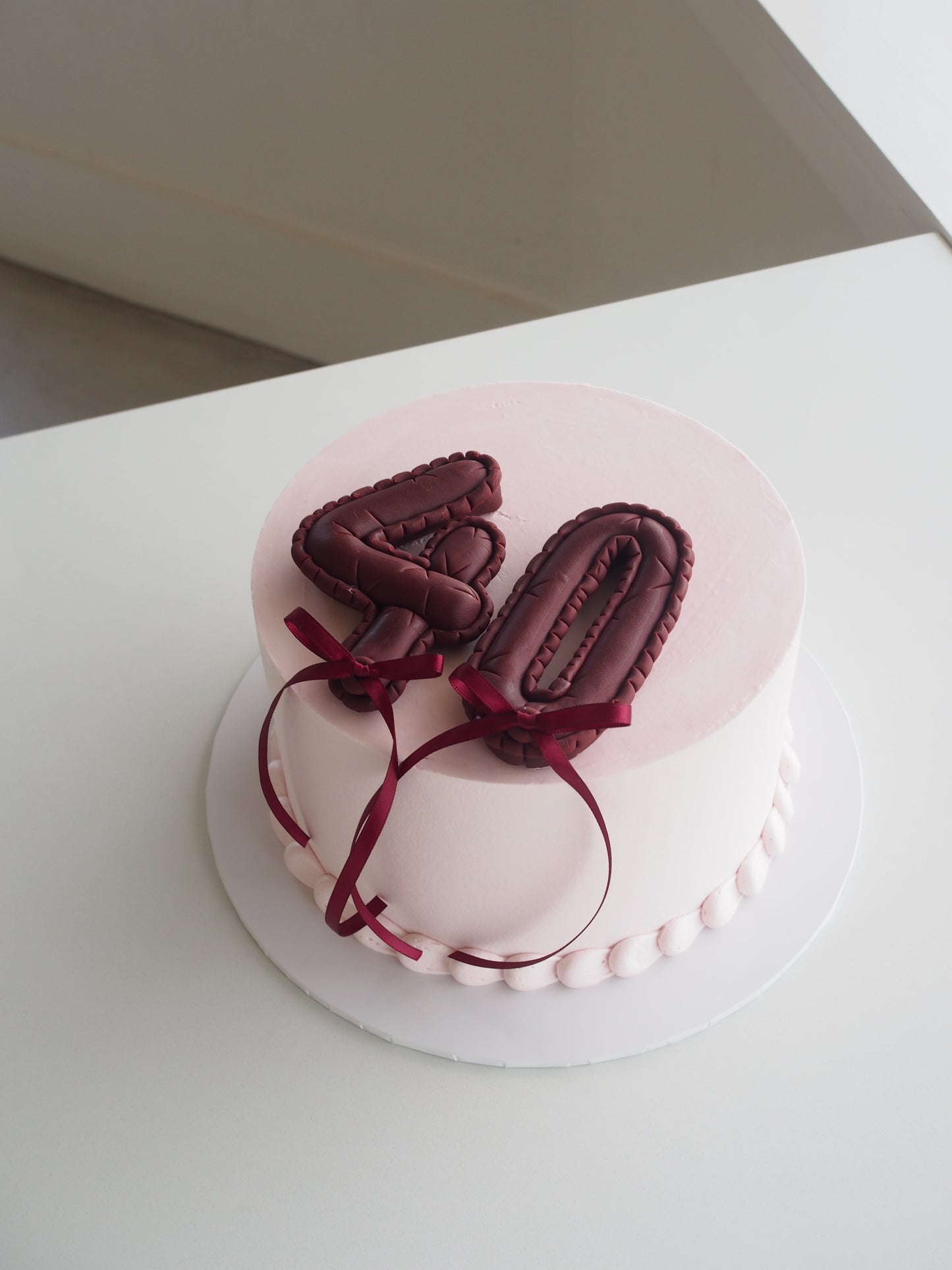 Balloon Number Cake