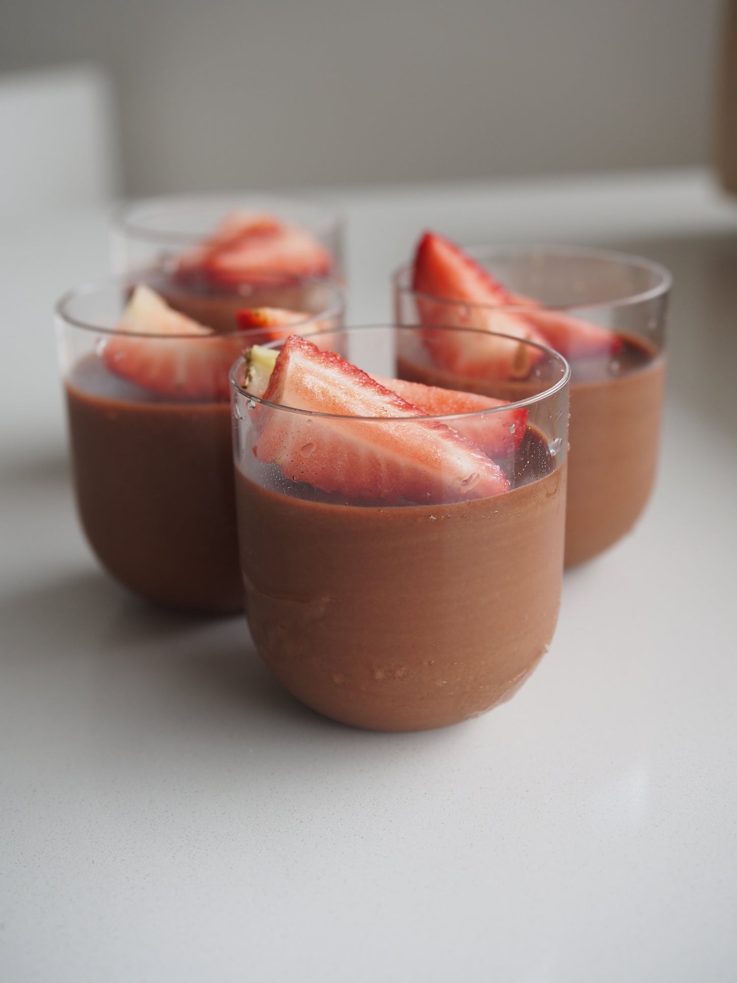 Mini chocolate mousse cups