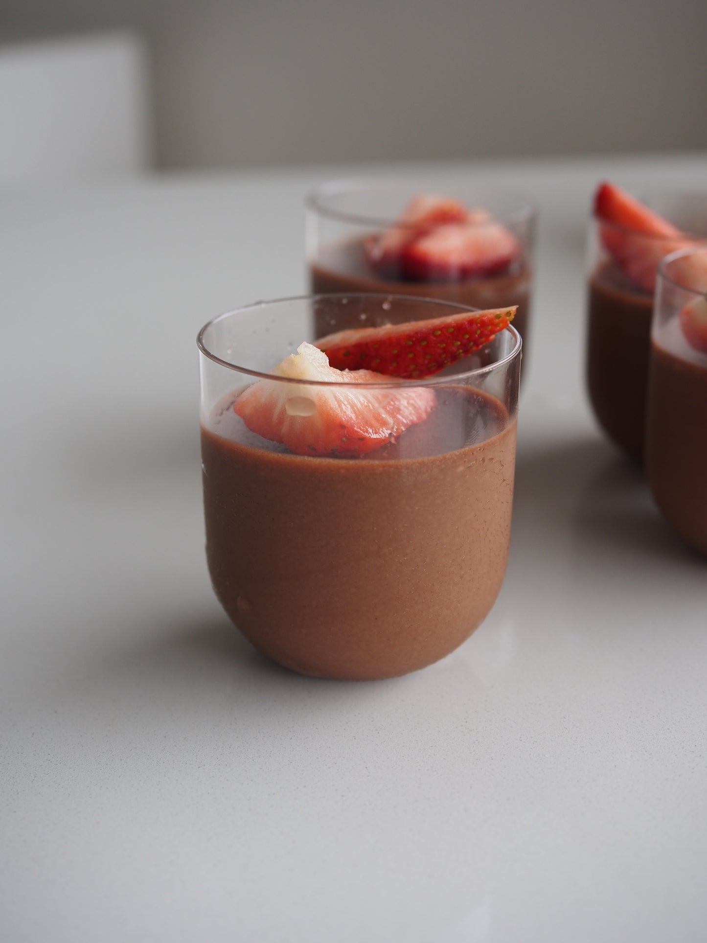 Mini chocolate mousse cups