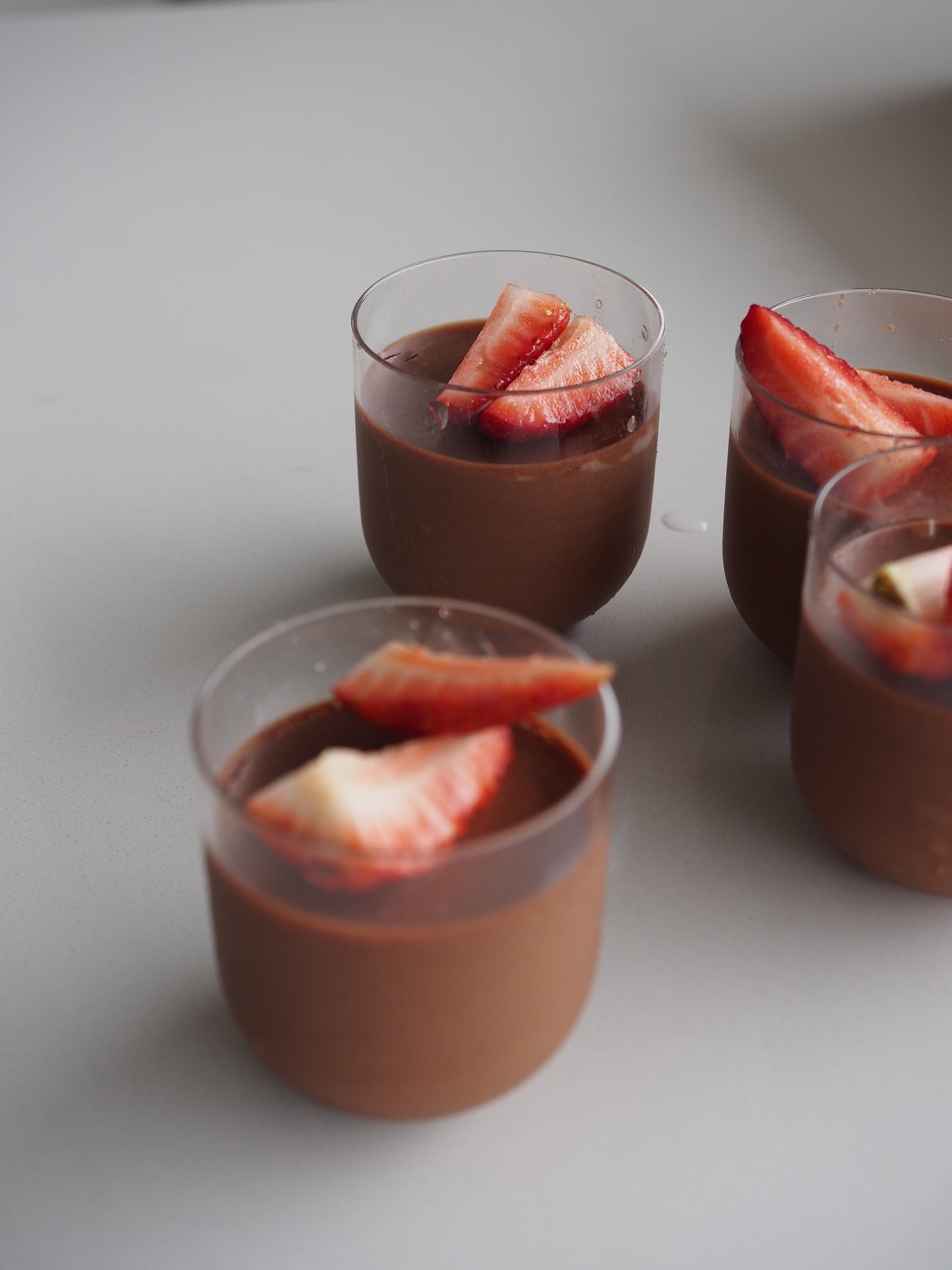 Mini chocolate mousse cups