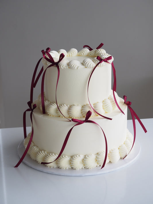 2 tier retro cake