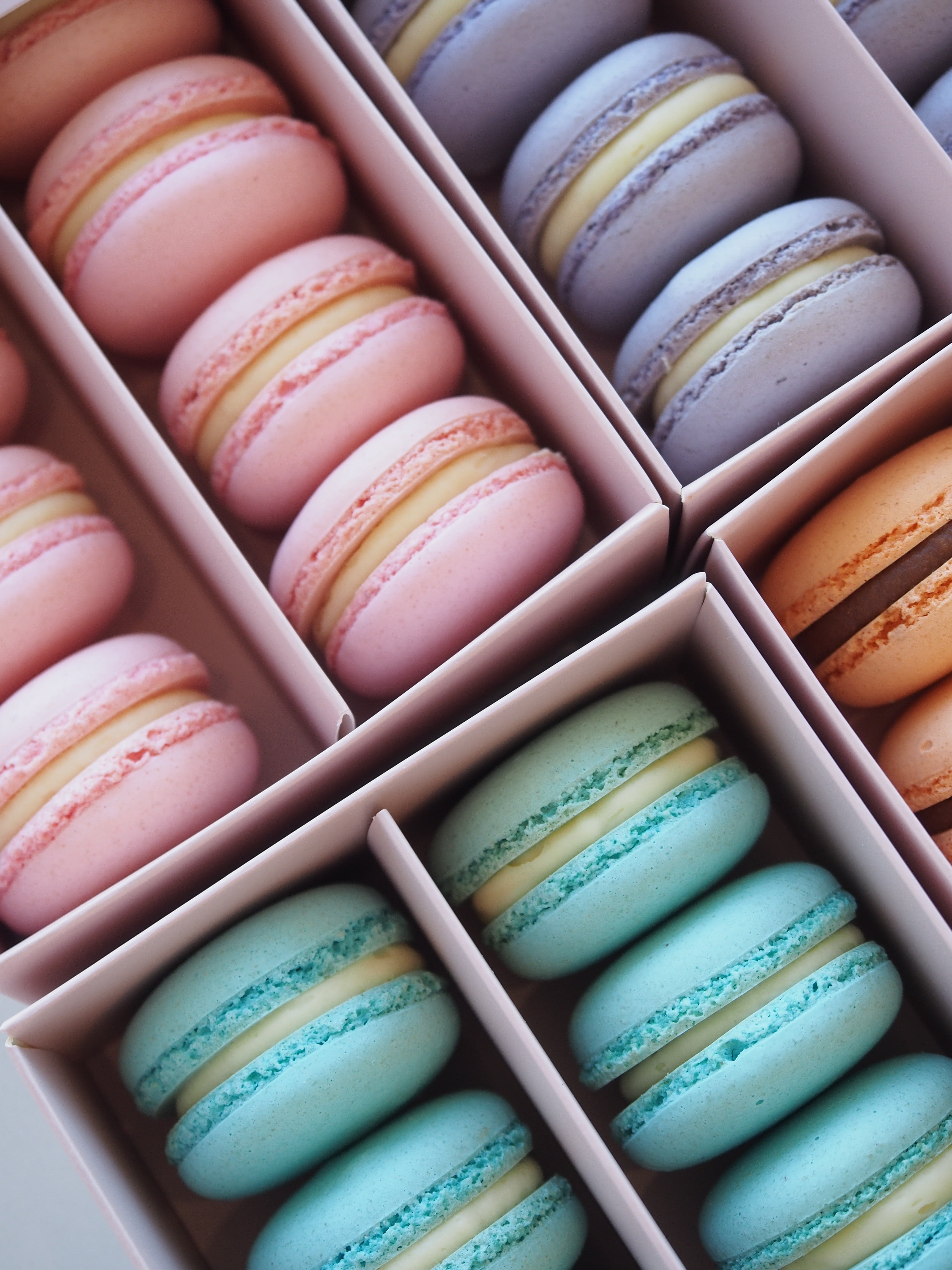 Download wallpaper 1125x2436 bunch of macaron, food, portrait, sweets,  iphone x, 1125x2436 hd background, 7134