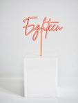 Double layer cake topper - Age